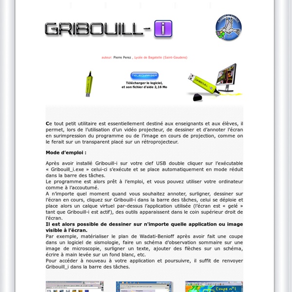 Gribouill_i logiciel gratuit de dessin auteur Pierre Perez