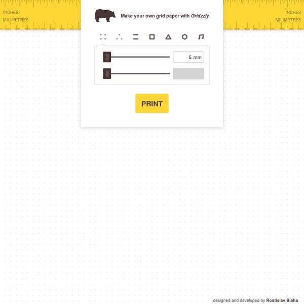 Gridzzly.com - Make your own grid paper