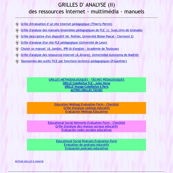 Grille2 FLE, grille d'analyse, français langue étrangère