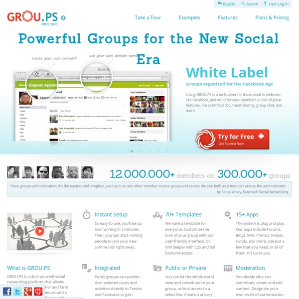 Powerful Groups for the New Social Era