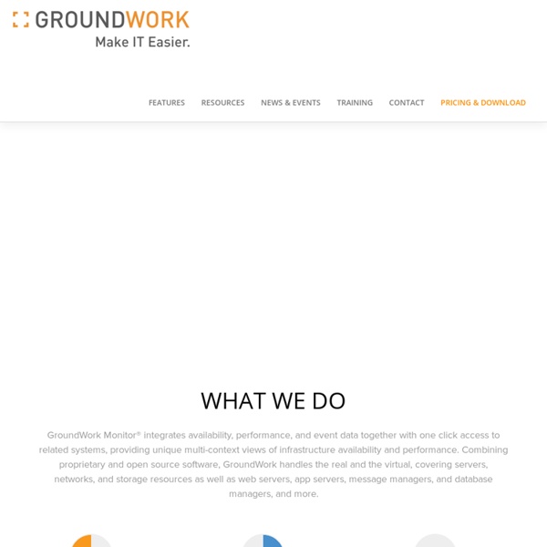 GroundWork Open Source IT Monitoring and Network Management Software