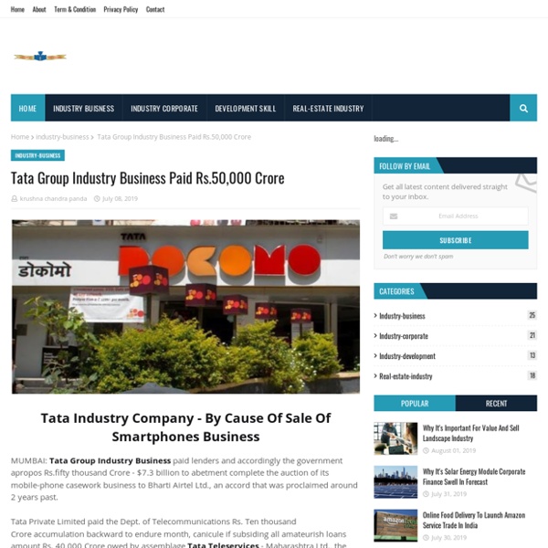 Tata Group Industry Business Paid Rs.50,000 Crore