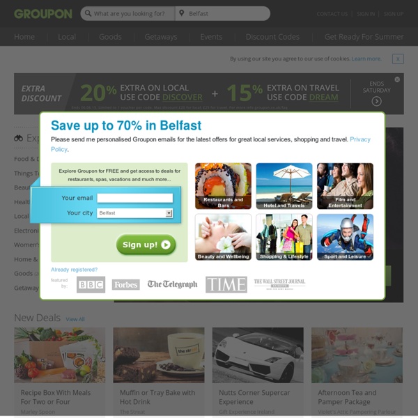 Up to 90% discount on restaurants, spas, wellness, fitness - groupon.co.uk