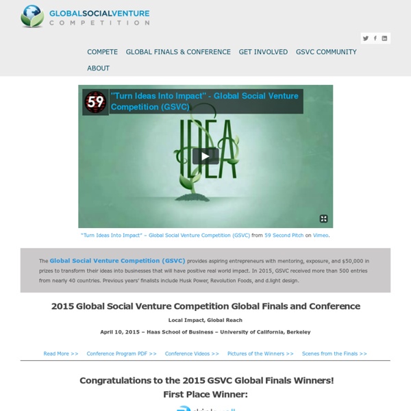 Global Social Venture Competition