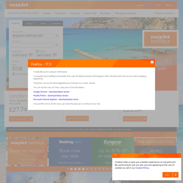 Book direct for our guaranteed cheapest prices - easyJet