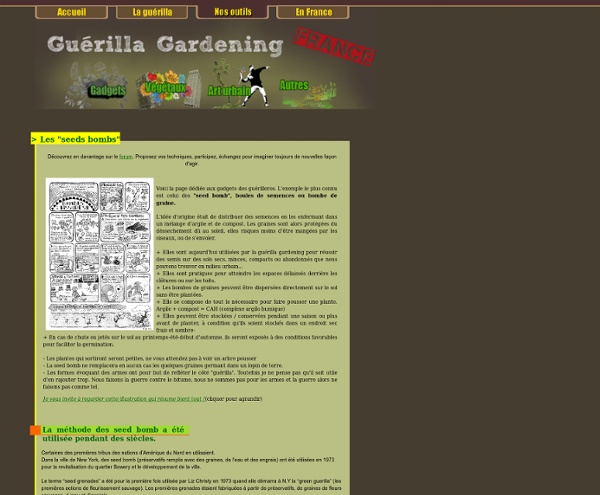 Gadgets // Guérilla gardening France