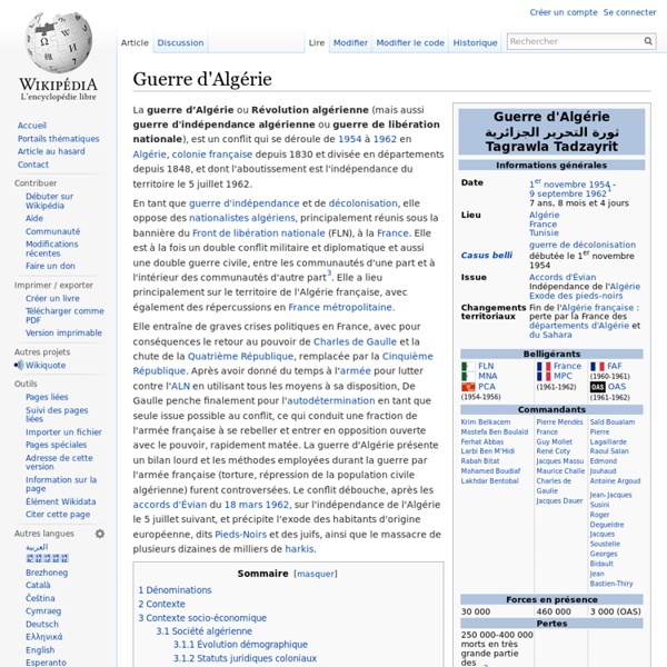 Guerre d'Algérie