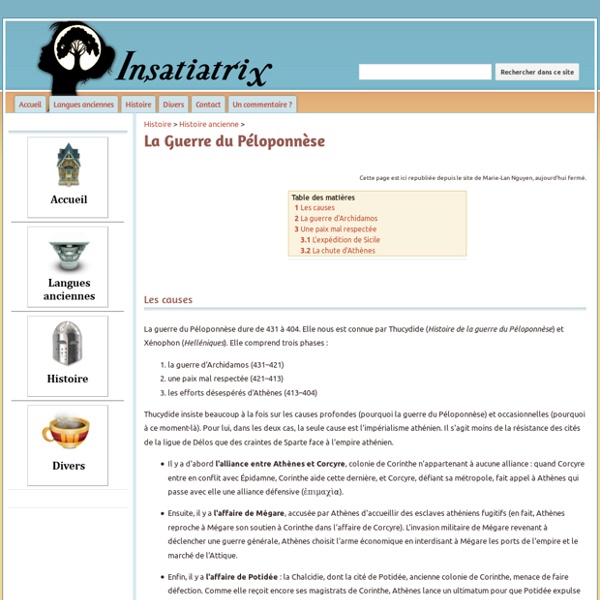 La Guerre du Péloponnèse - Insatiatrix
