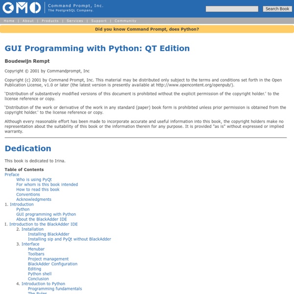 GUI Programming with PyQT