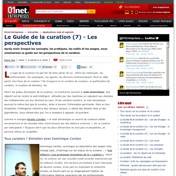 Guide Curation (7) - Les perspectives