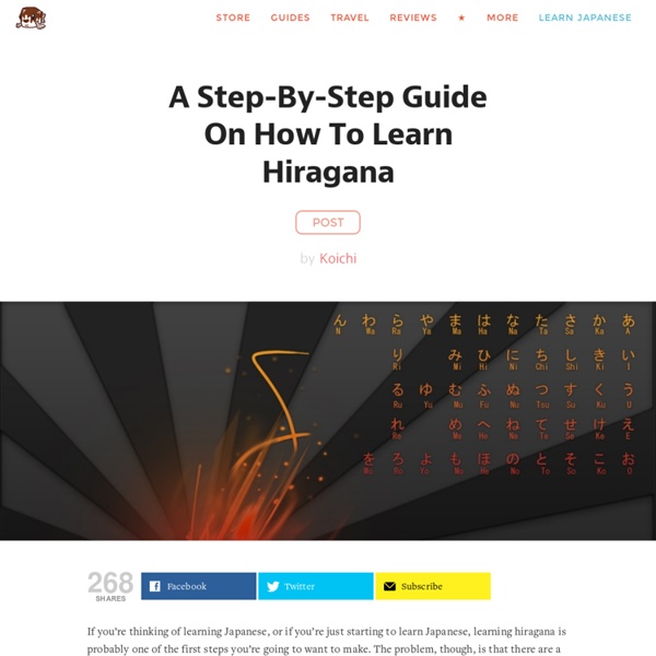 A Step-By-Step Guide On How To Learn Hiragana