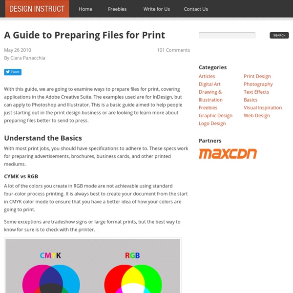 A Guide to Preparing Files for Print