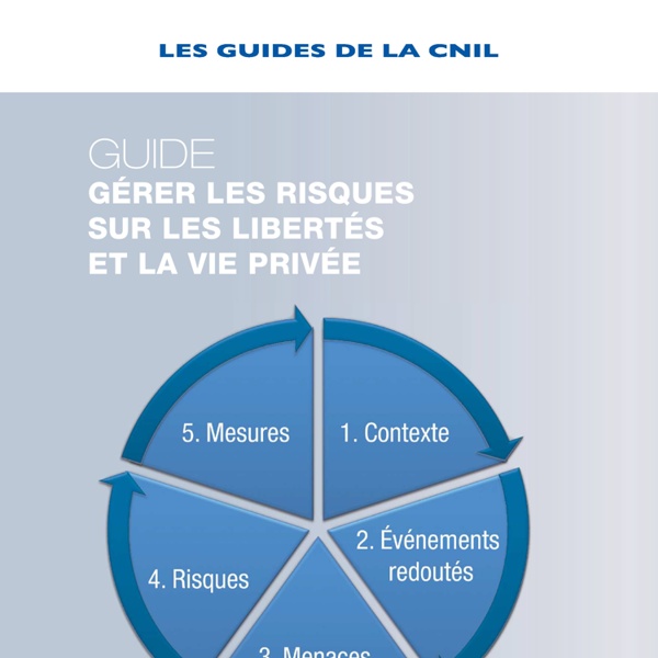 Guide - Gérer les risques sur les libertés et la vie privée (CNIL)