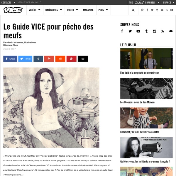 Le guide vice pour pécho des meufs