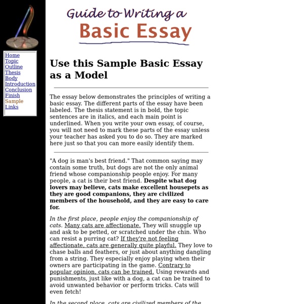 Simple essay sample