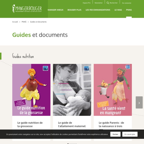 Programme national nutrition santé : Guides et documents gratuits