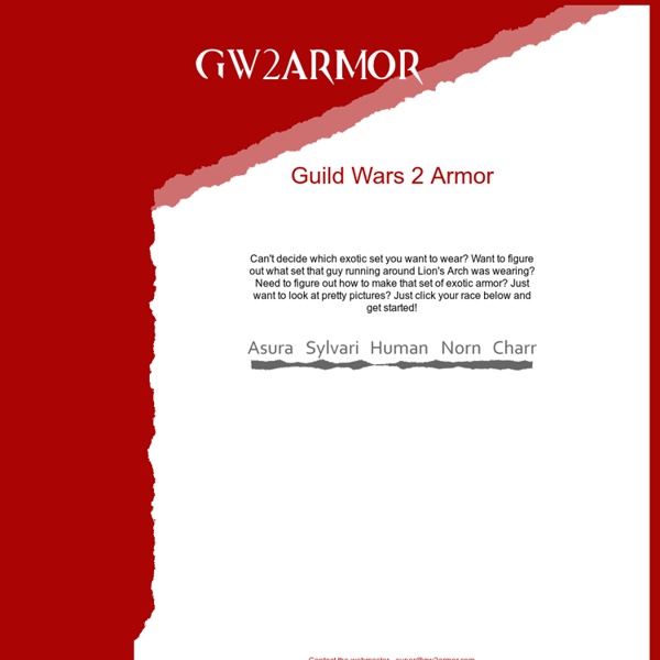 Guild Wars 2 Armor