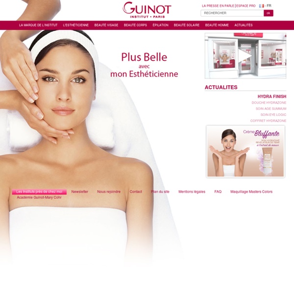 GUINOT Institut Paris - Site Officiel - Tous nos soins visage et corps sur www.guinot.com