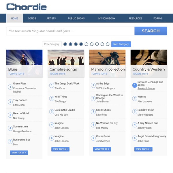 Guitar Tabs, Guitar Chords and Lyrics - Chordie