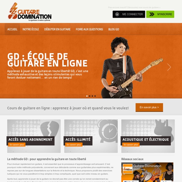 Guitare Domination - La première école de guitare en ligne