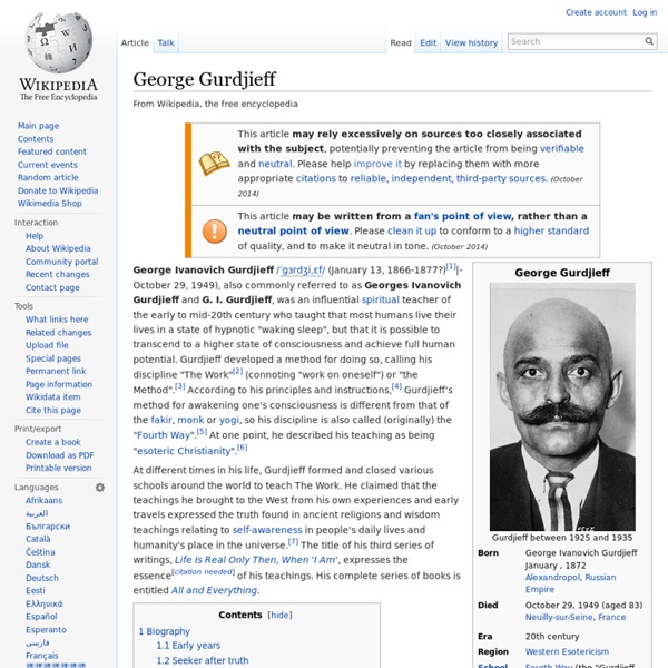 George Gurdjieff