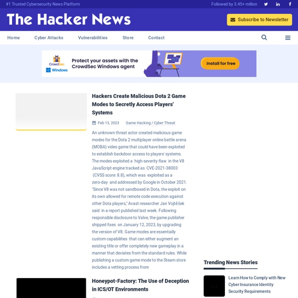 THN : The Hackers News