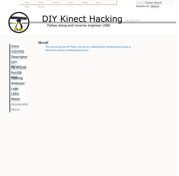 Hacking the Kinect - How to hack USB device drivers