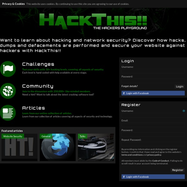 HackThis!! - The Hackers Playground
