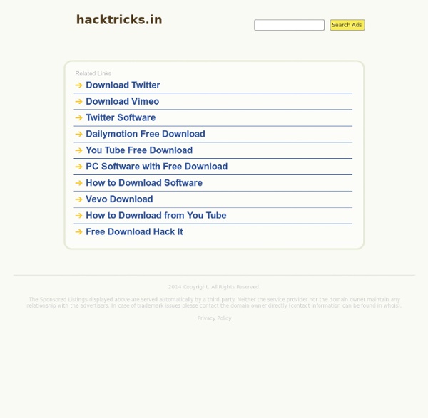 Hack Tricks - Hacking, Facebook Tricks, Pranks, Softwares