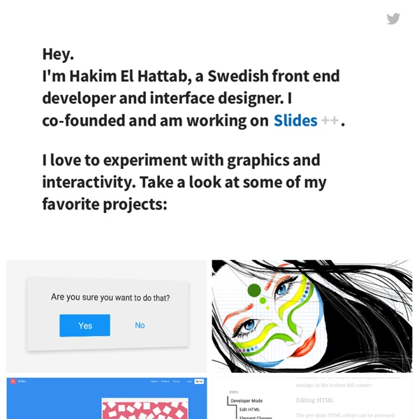 Hakim's projects