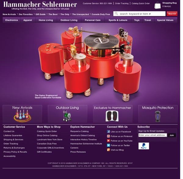 Hammacher Schlemmer - Homepage - The Unexpected Gifts - Hammacher Schlemmer