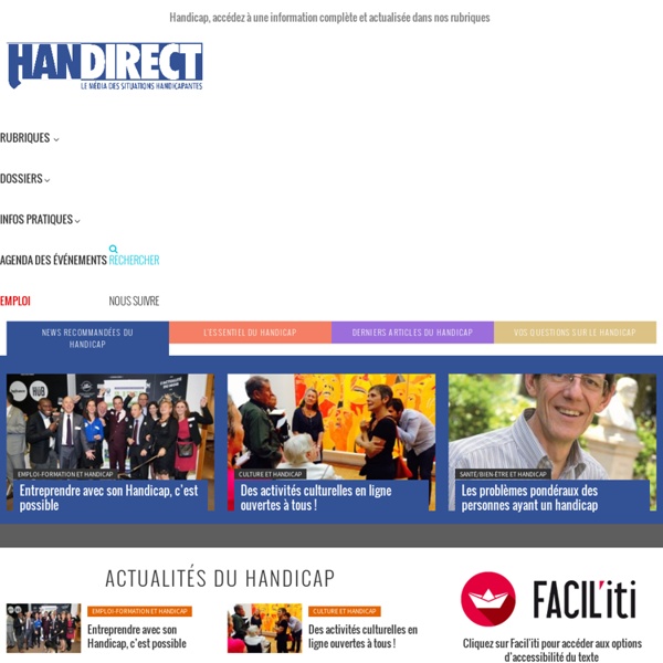 Handirect.fr : l'actualité du handicap en France