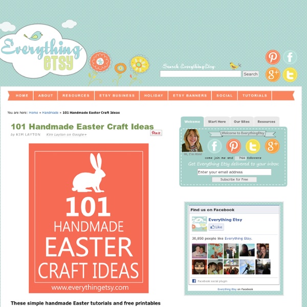 101 Handmade Easter Craft Ideas