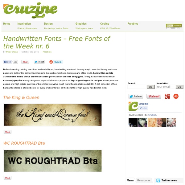 Handwritten Fonts – Free Fonts of the Week nr. 6