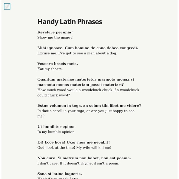 Latin English Phrase 87