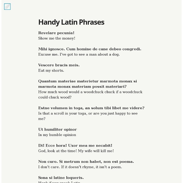 Latin English Phrase 87