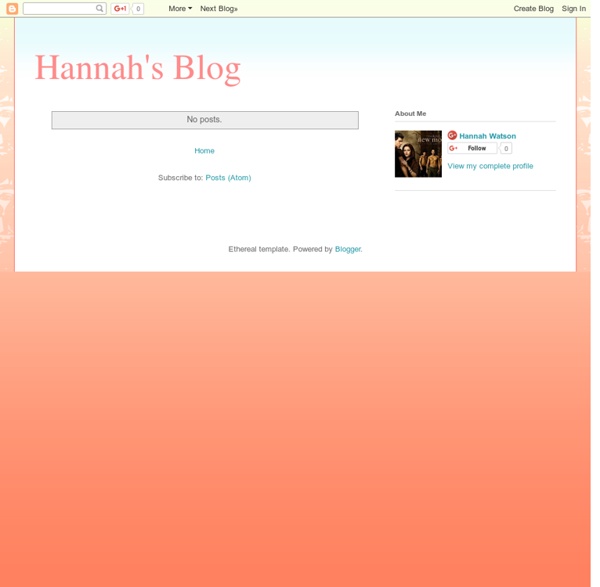 Hannah's Blog