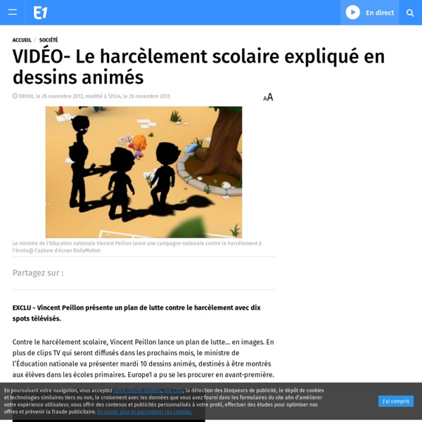 VIDÉO- Le harcèlement scolaire expliqué en dessins animés
