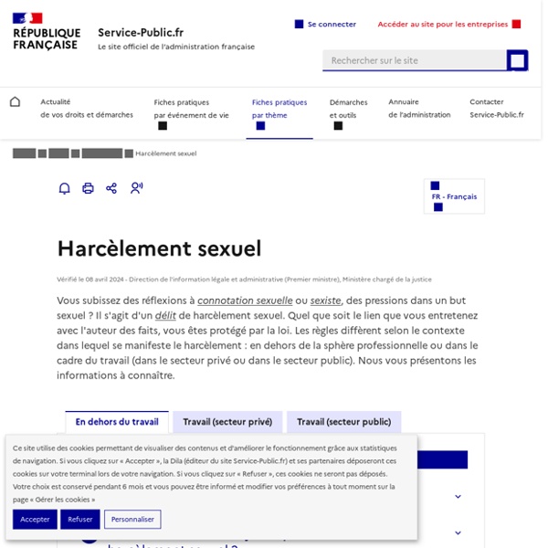 Harcèlement sexuel