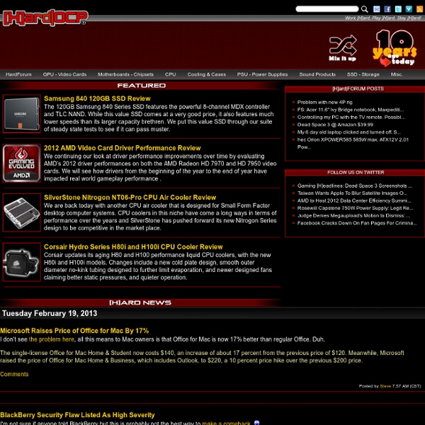 HARDOCP - HardOCP Computer Hardware Reviews and News