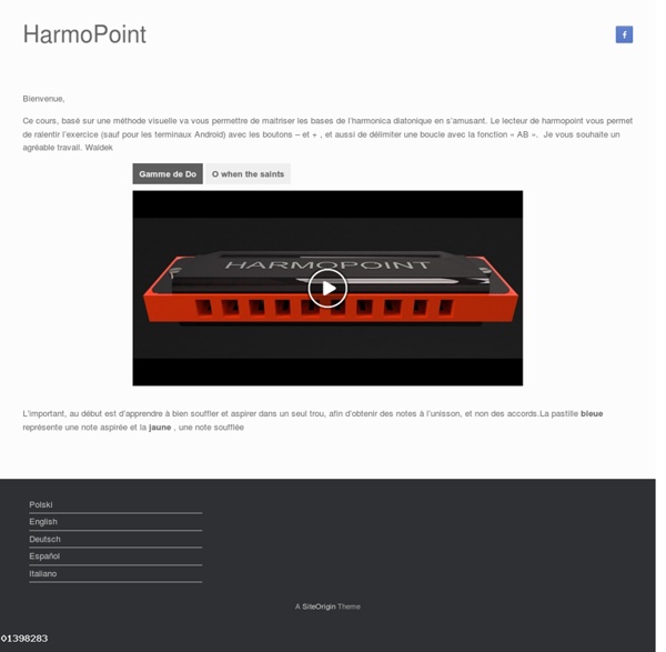 HarmoPoint » Apprendre l’harmonica diatonique sans solfège