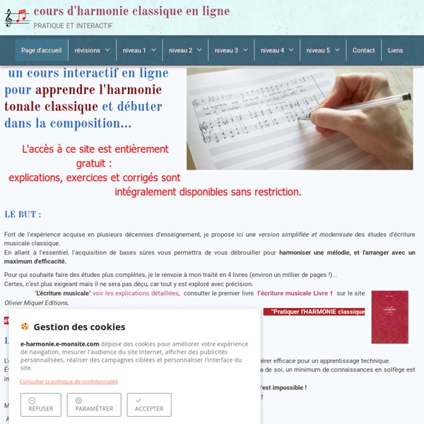 Cours d'harmonie