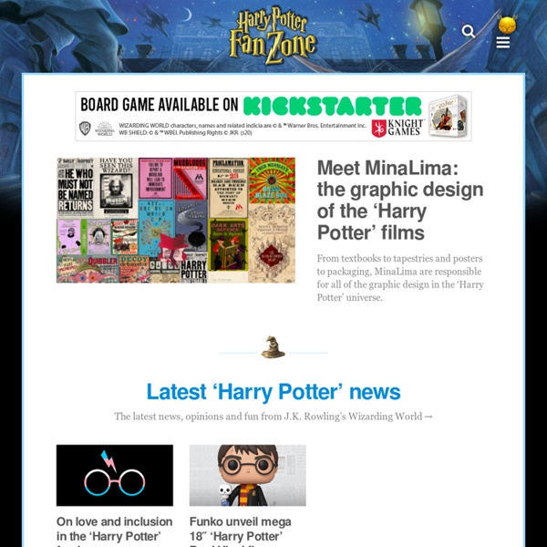 Harry Potter Fan Zone - J.K. Rowling 'Fan Site Award' winner