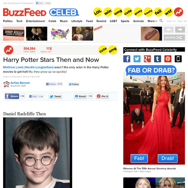 Harry Potter Stars Then and Now: Pics, Videos, Links, News