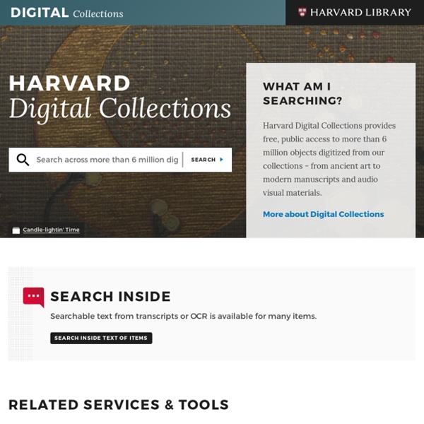 Harvard: Digital Collections