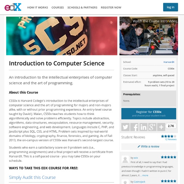 CS50x: Introduction to Computer Science