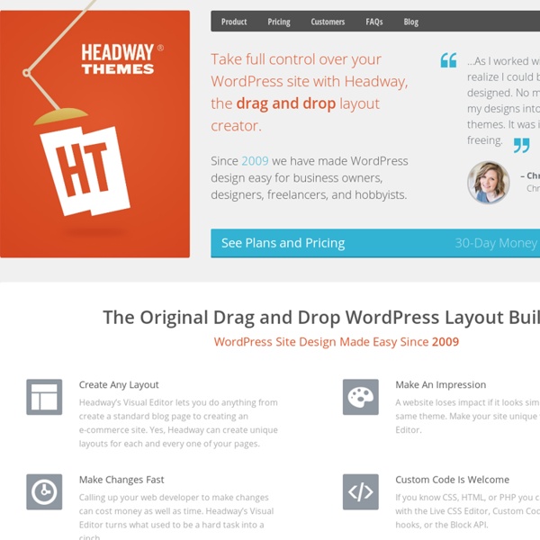 Headway Drag and Drop WordPress Theme