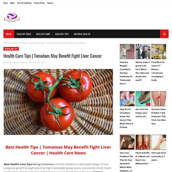 Tomatoes May Benefit Fight Liver Cancer