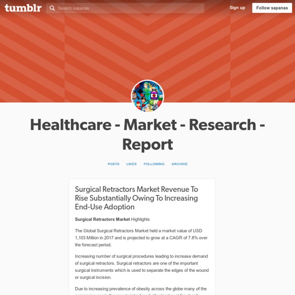 Healthcare - Market - Research - Report — Surgical Retractors Market Revenue To Rise...