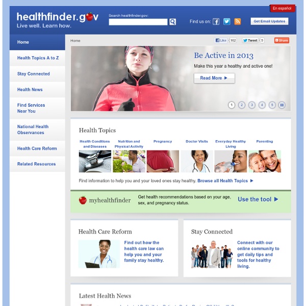 Healthfinder.gov - Your Source for Reliable Health Information